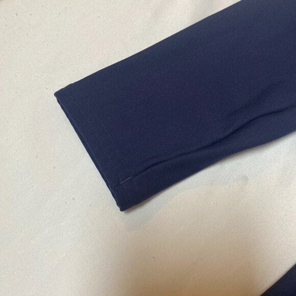 Under Armour Long Sleeve Mock Turtleneck L Nylon Blue Activewear Shirt - Picture 4 of 6